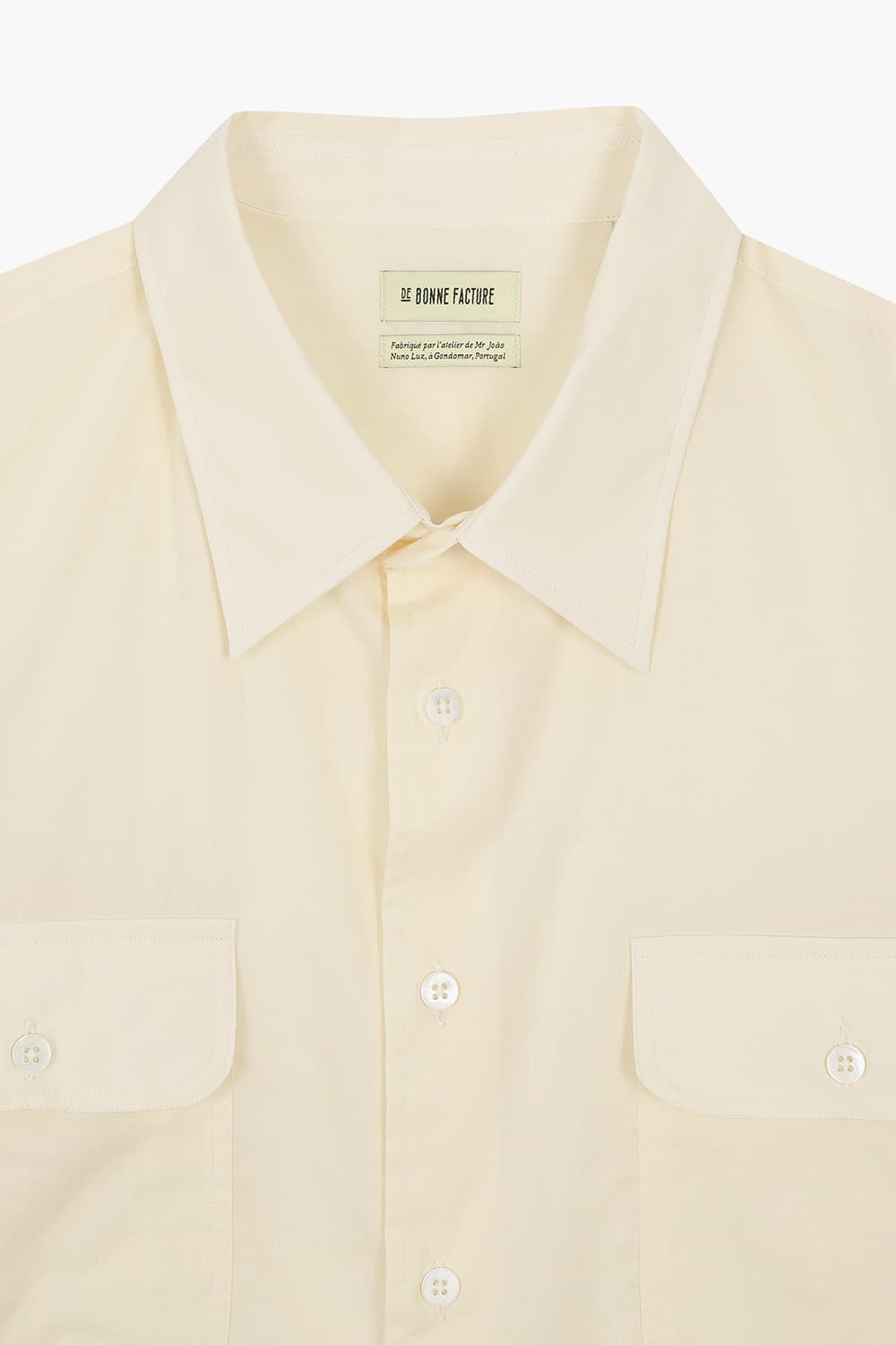 ARTIST 코튼 투 포켓 101 라이트옐로우 셔츠