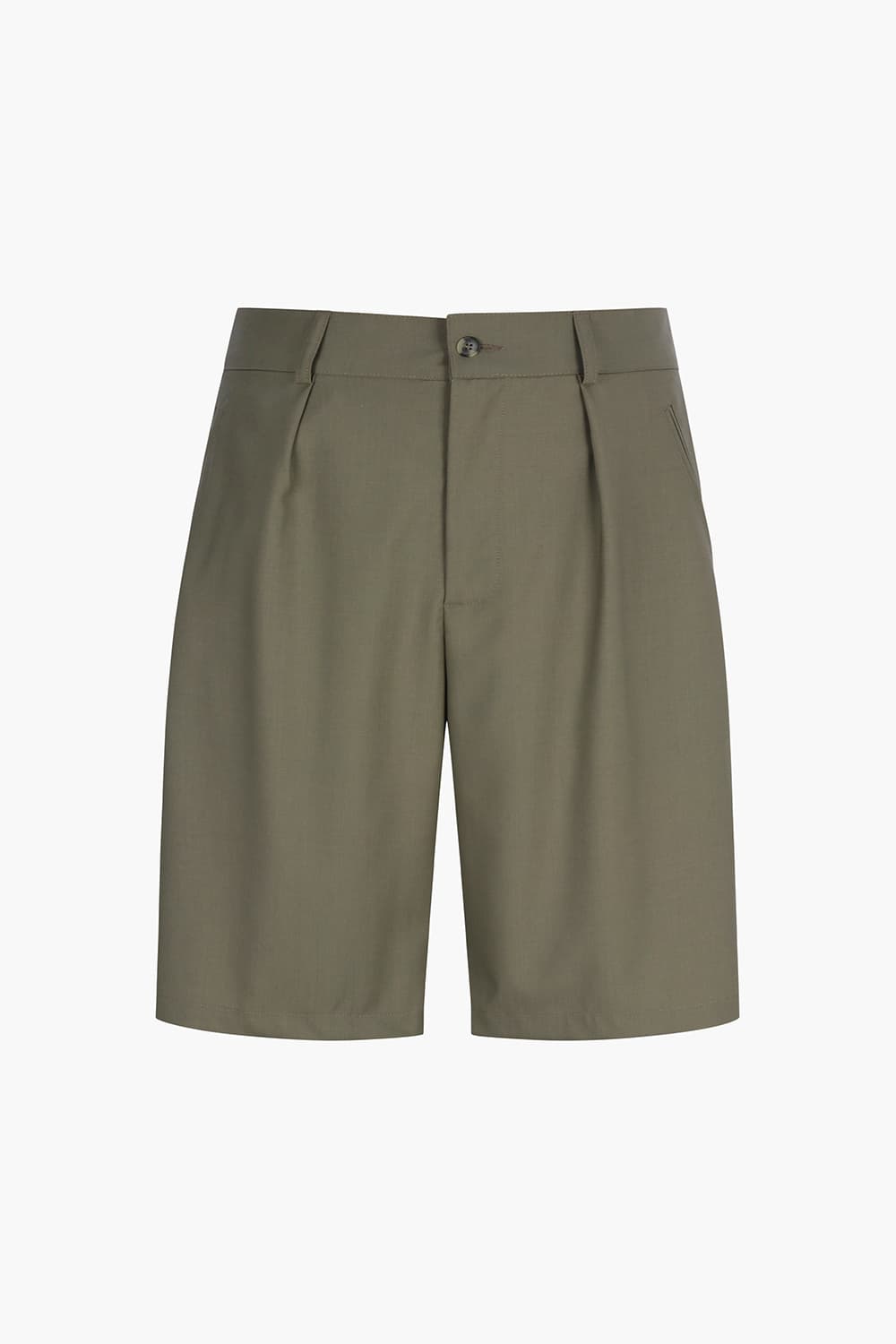 NATURALIST 울 드로우스트링 밴딩 102 카키 쇼츠