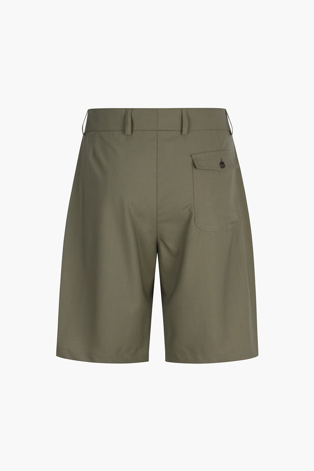 NATURALIST 울 드로우스트링 밴딩 102 카키 쇼츠