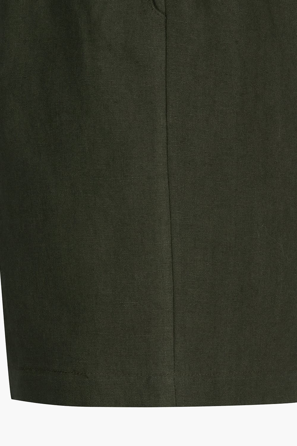 LOUNGE 울 드로우스트링 밴딩 101 다크카키 쇼츠