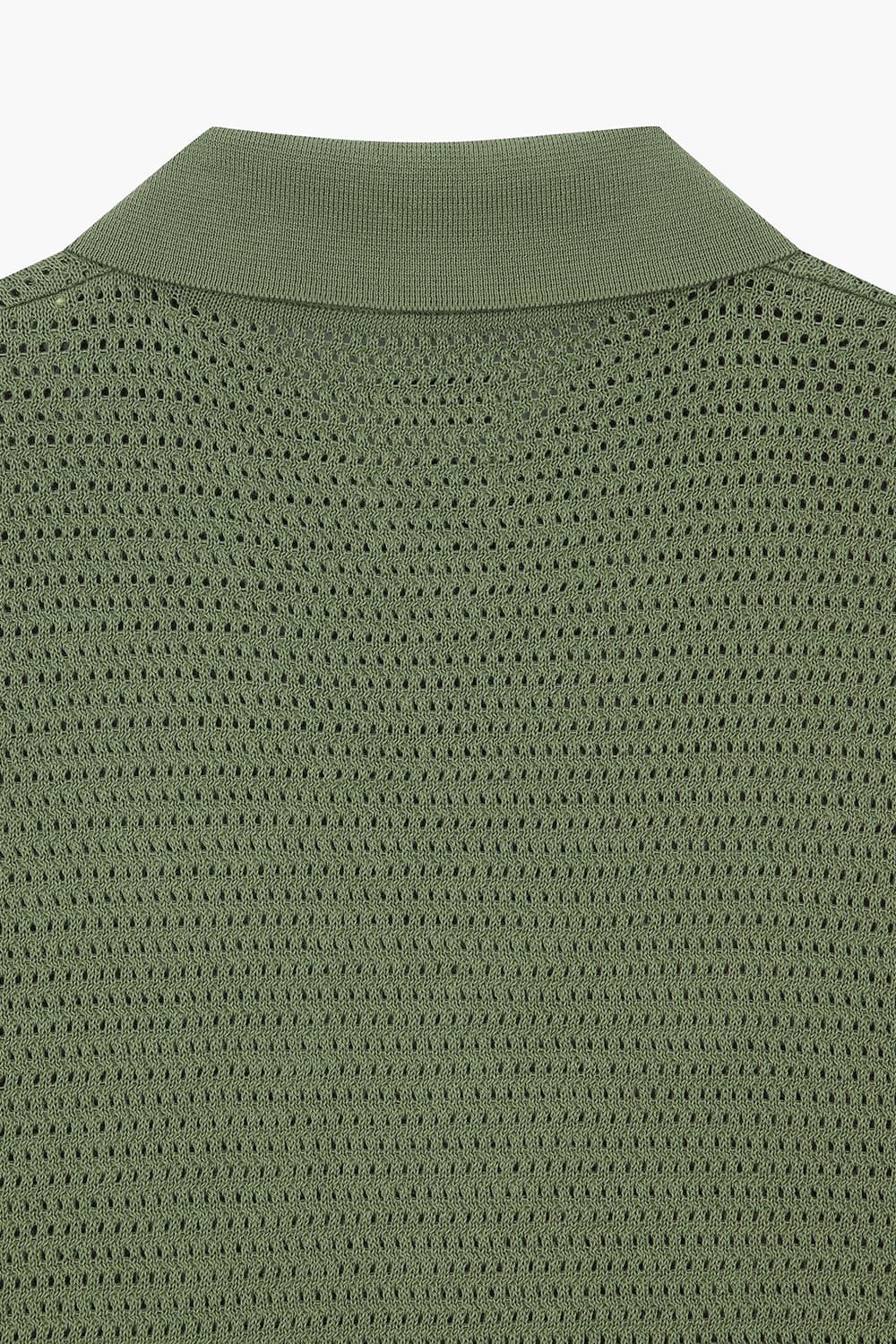 HONEYCOMB 코튼 폴로 101 그린 반소매 니트