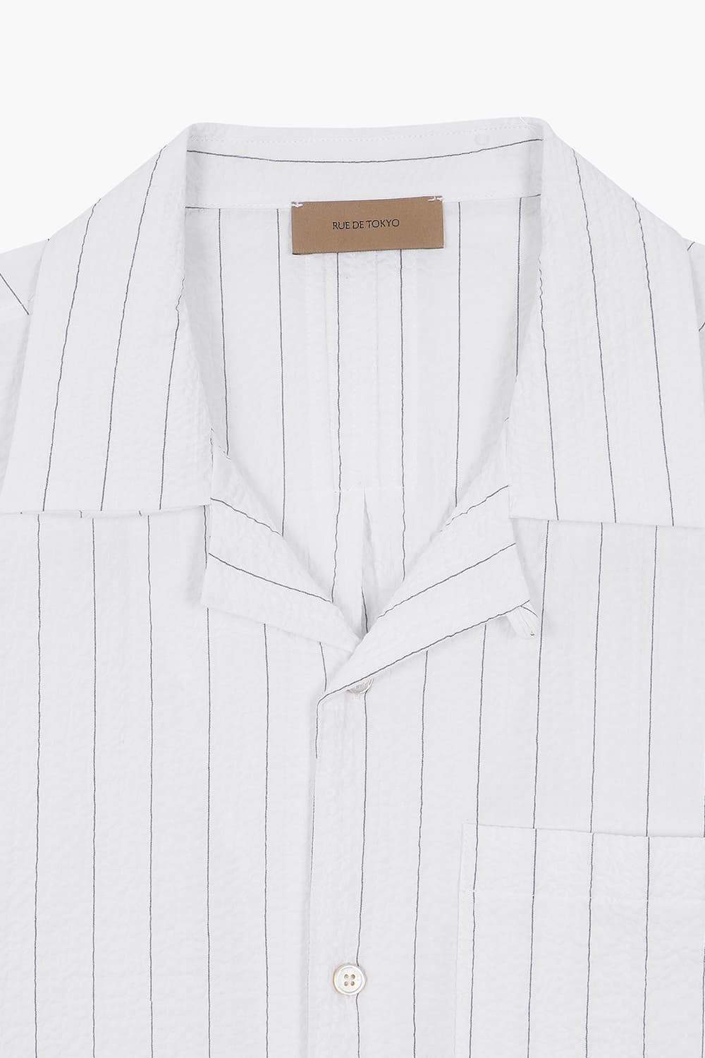 SETH 코튼 스프라이프 세일러 110 화이트 반소매 셔츠