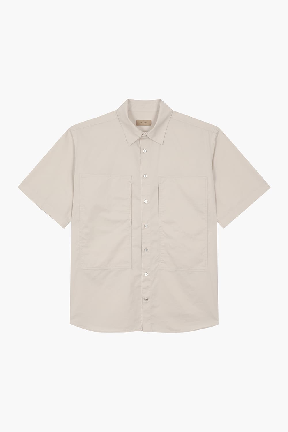 SKYLOR 코튼 투 포켓 108 라이트베이지 반소매 셔츠