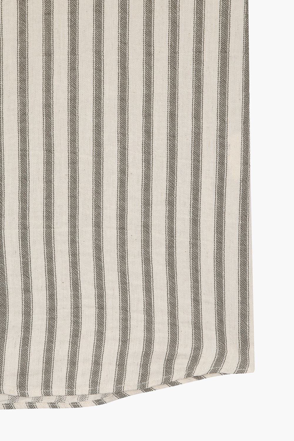 SILVIO 린넨 혼방 스트라이프 107 베이지 반소매 셔츠