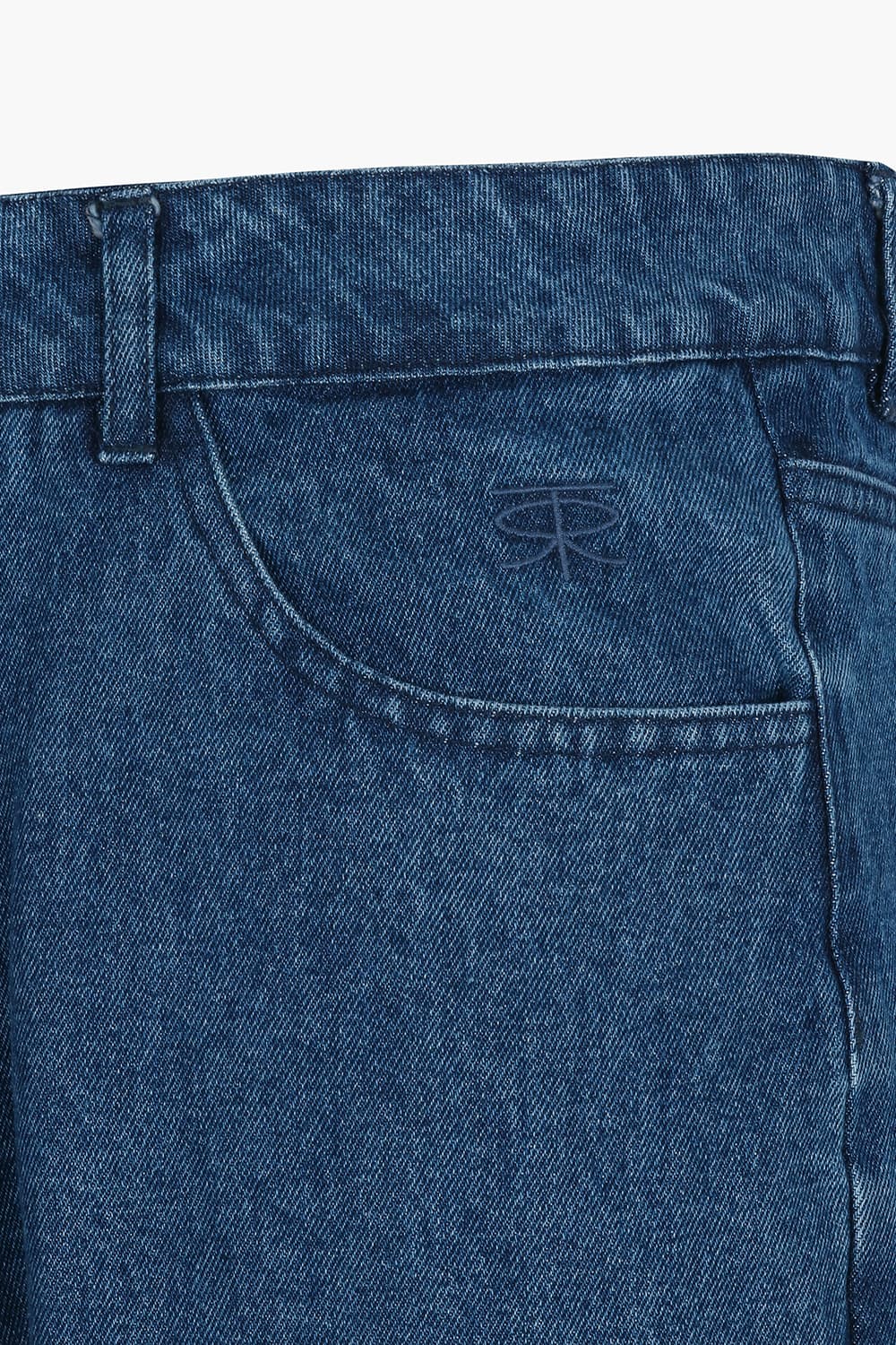 PIERRE 데님 세미와이드 103 블루 캐주얼 팬츠