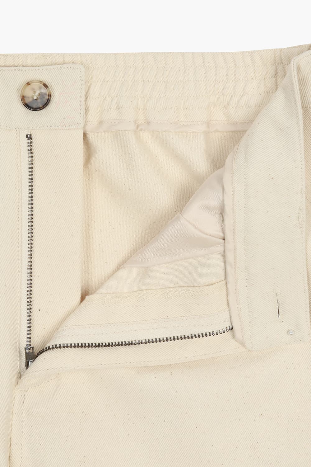 PRESLEY 코튼 세미와이드 102 아이보리 캐주얼 팬츠