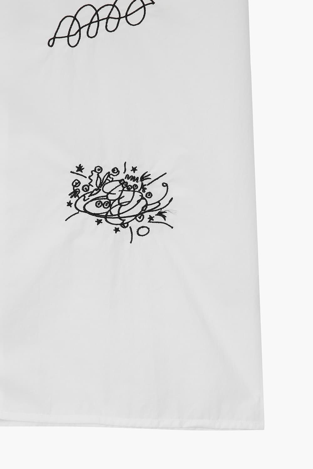 SALVIO 코튼 무민 일러스트 101 화이트 반소매 셔츠