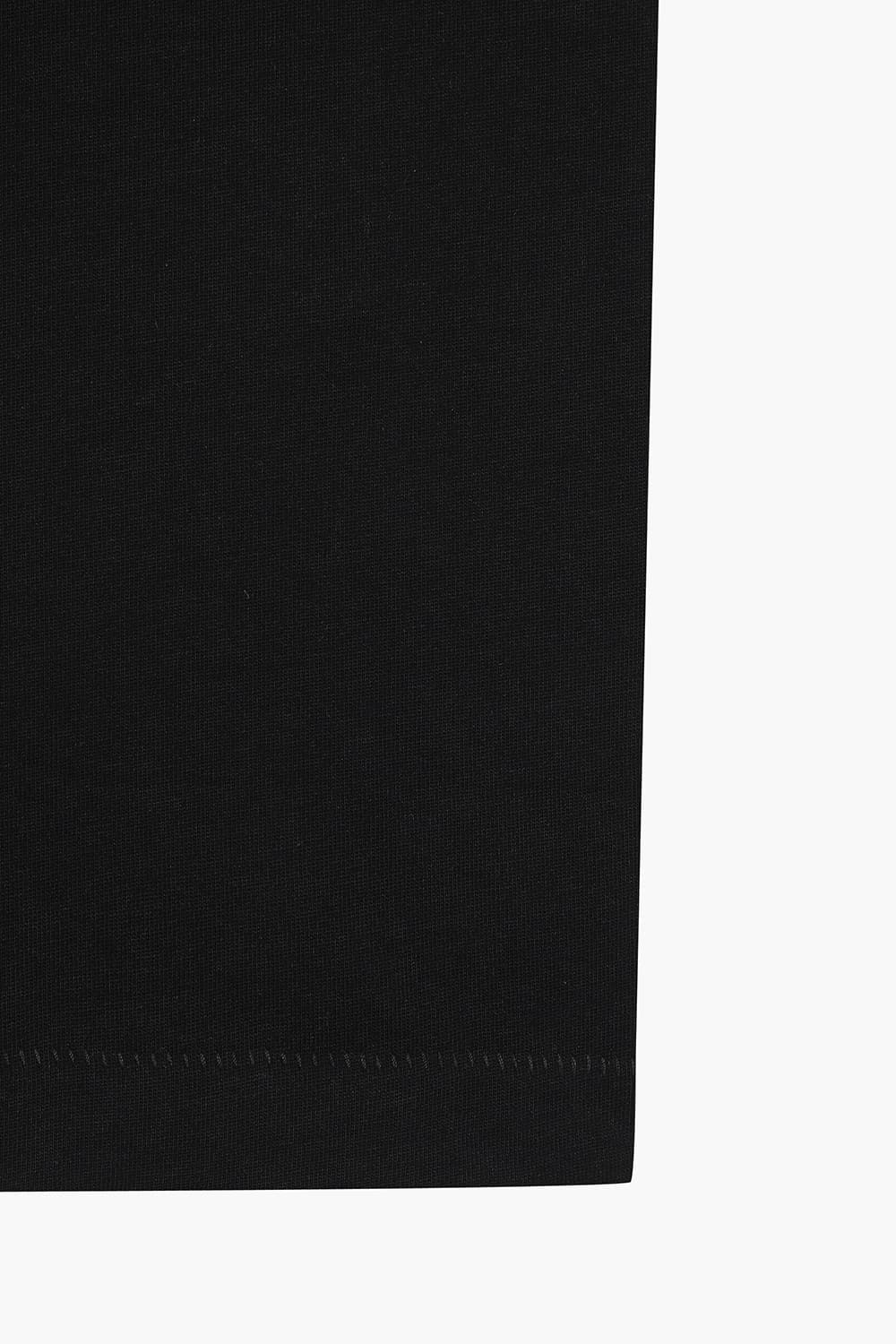 THOPER 코튼 무민 일러스트 101 블랙 반소매 티셔츠