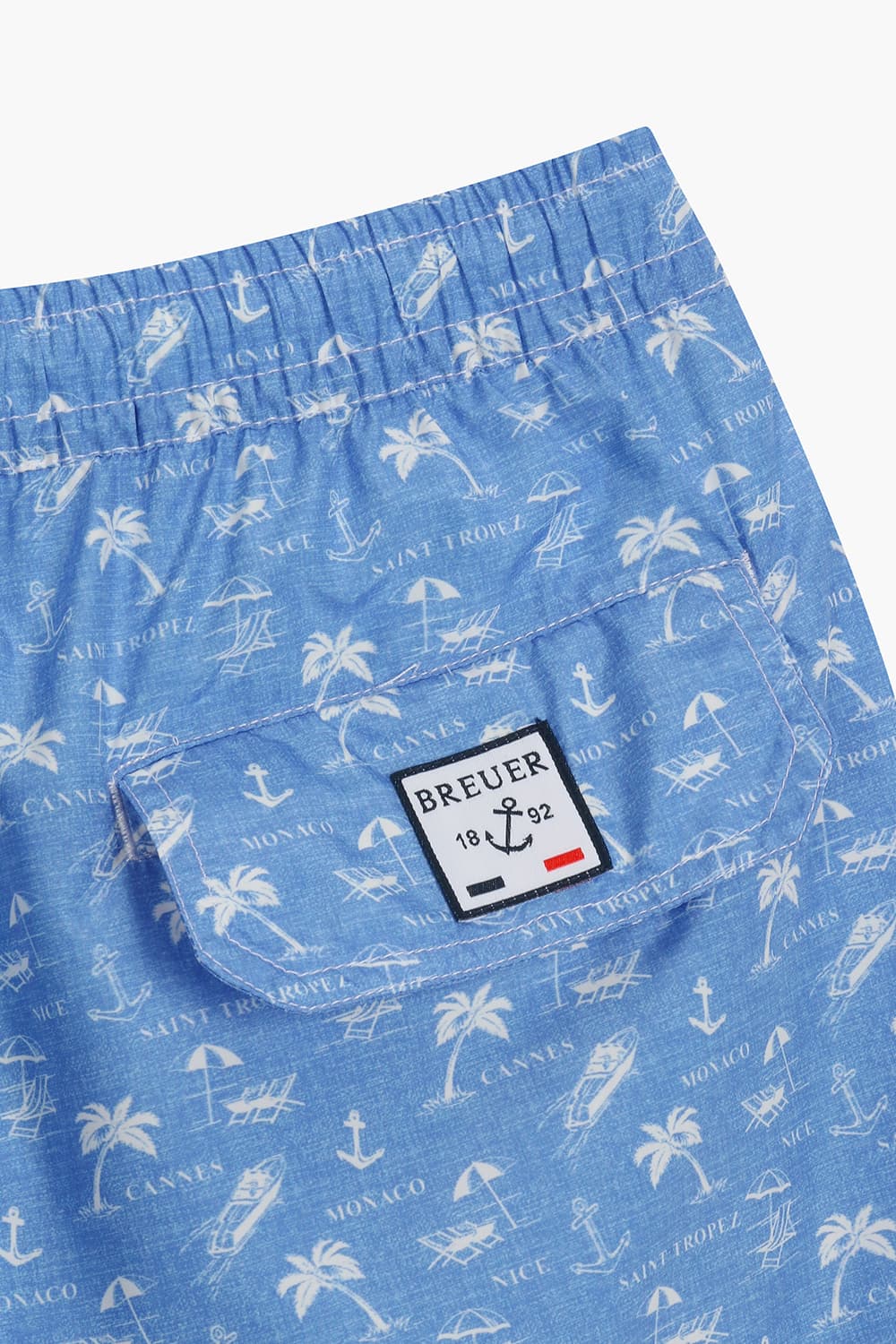 하와이안 드로우스트링 밴딩 501 블루 쇼츠