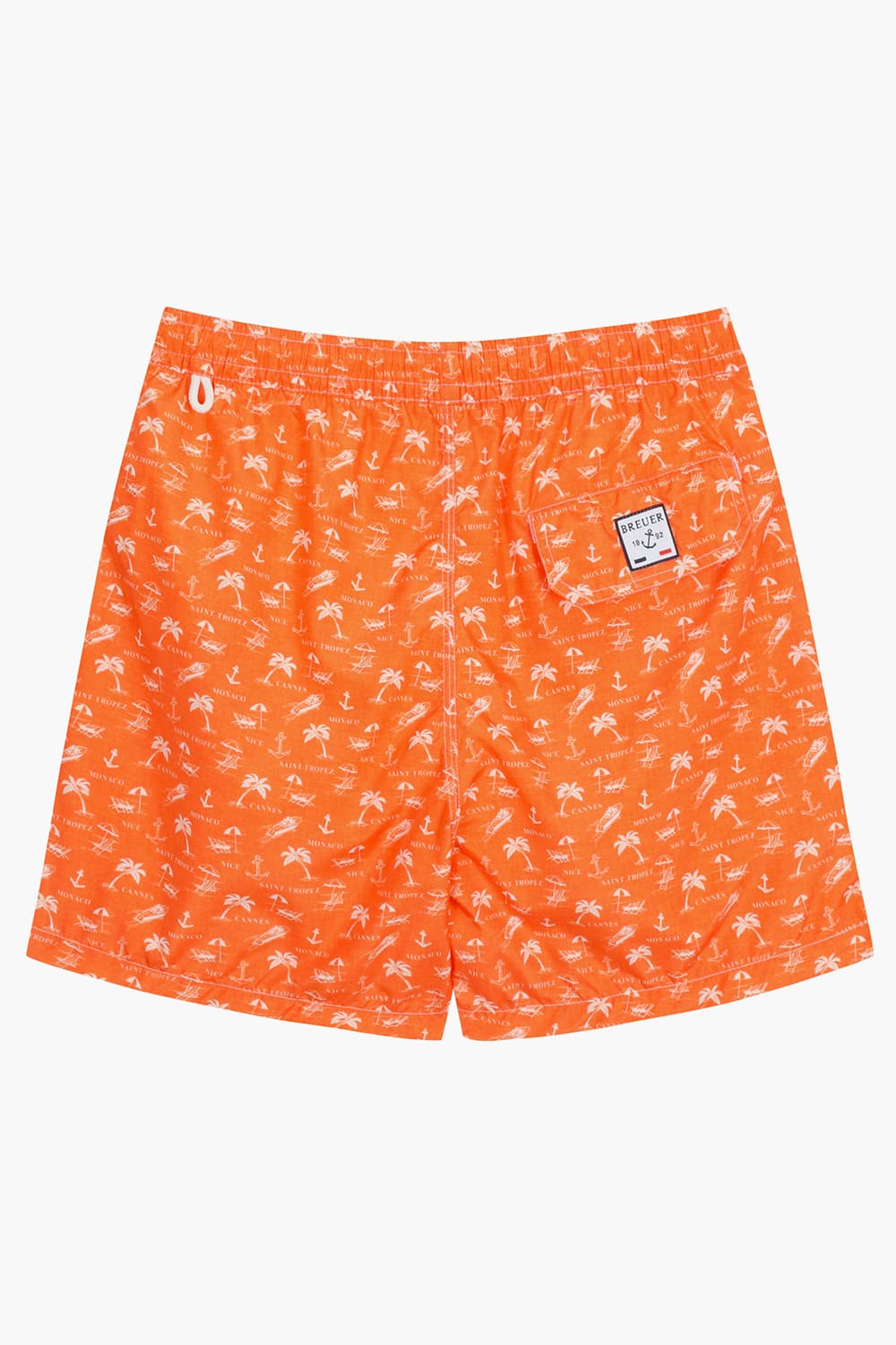 하와이안 드로우스트링 밴딩 501 오렌지 쇼츠