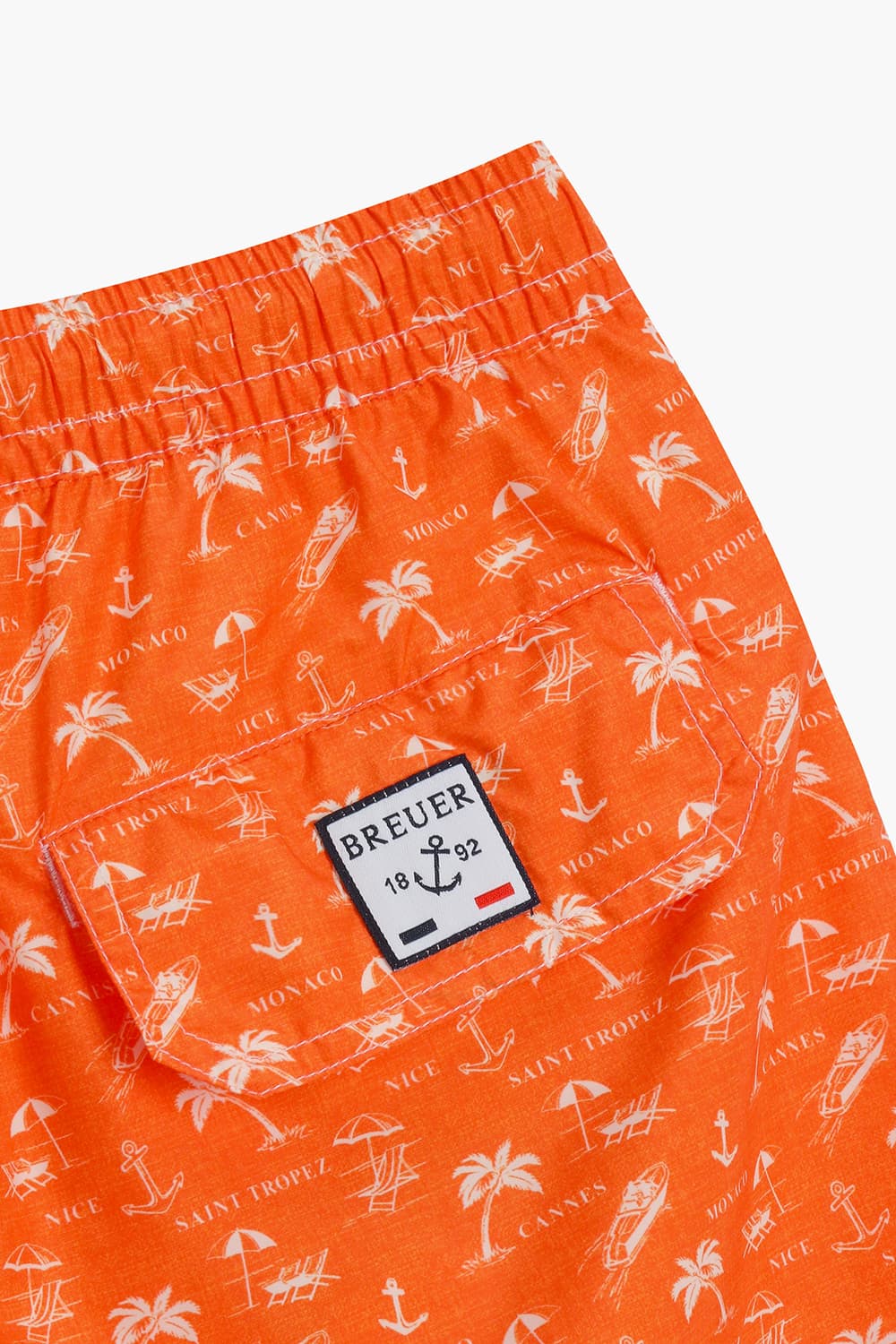 하와이안 드로우스트링 밴딩 501 오렌지 쇼츠