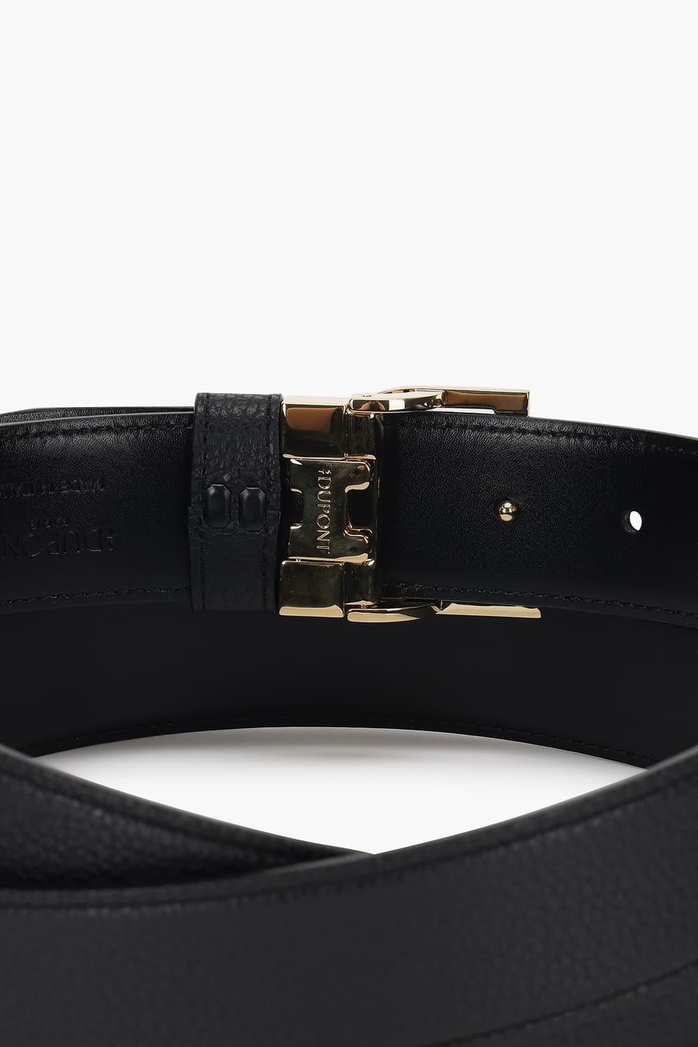 D로고 버클 리버서블 골드 35MM 리버서블 벨트 블랙 CJ9351100Z