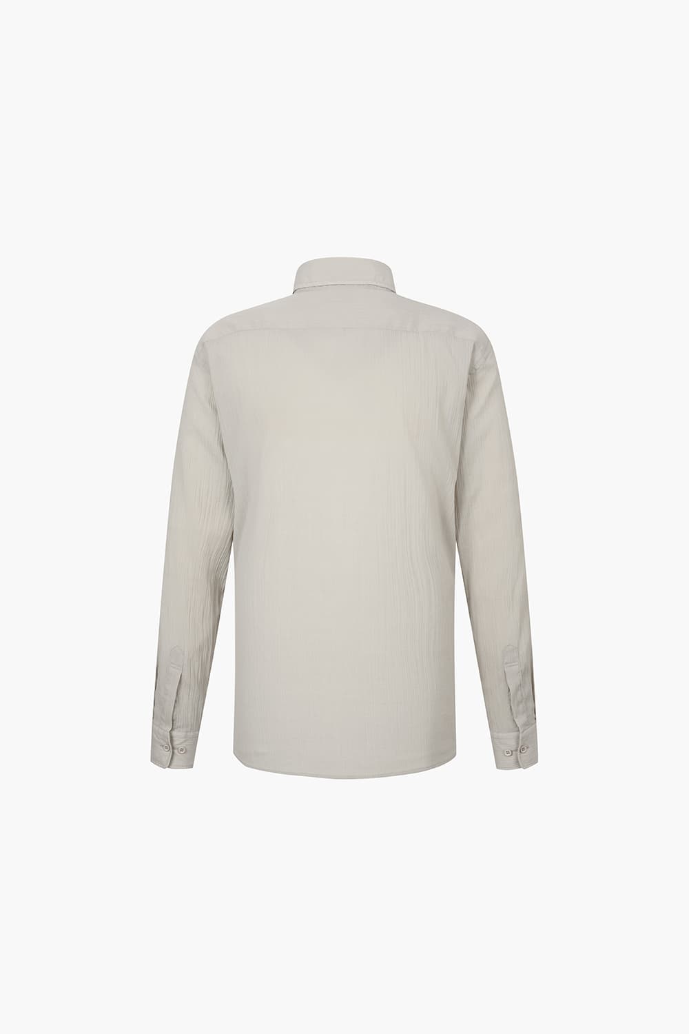 크리즈 보일 솔리드 345 뉴 캐주얼 핏 셔츠 베이지 SE5SM21LS345SBE