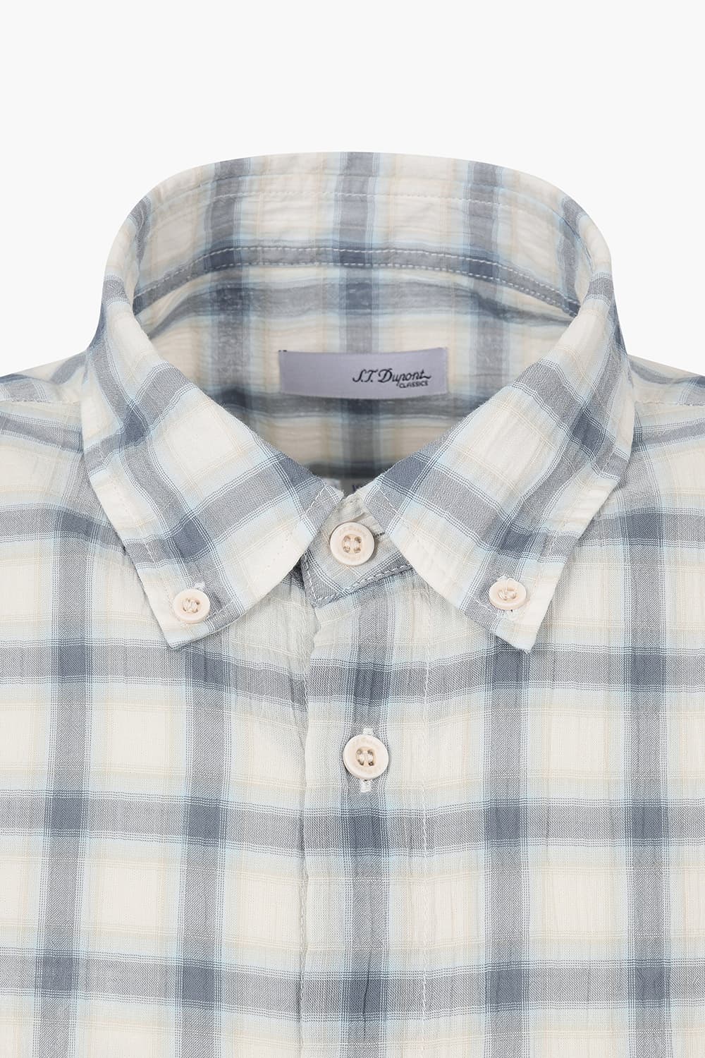 시어서커 체크 346 뉴 캐주얼 핏 셔츠 블루 SE5SM21LS346SBU