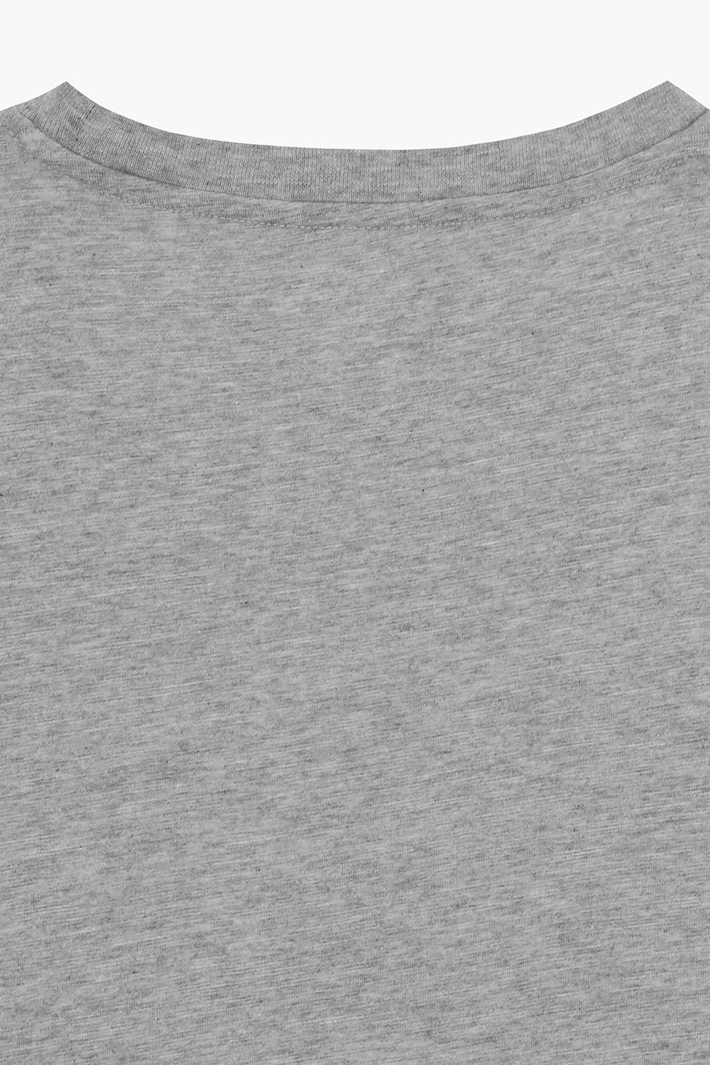 코튼 포켓 크루넥 503 그레이 반소매 티셔츠