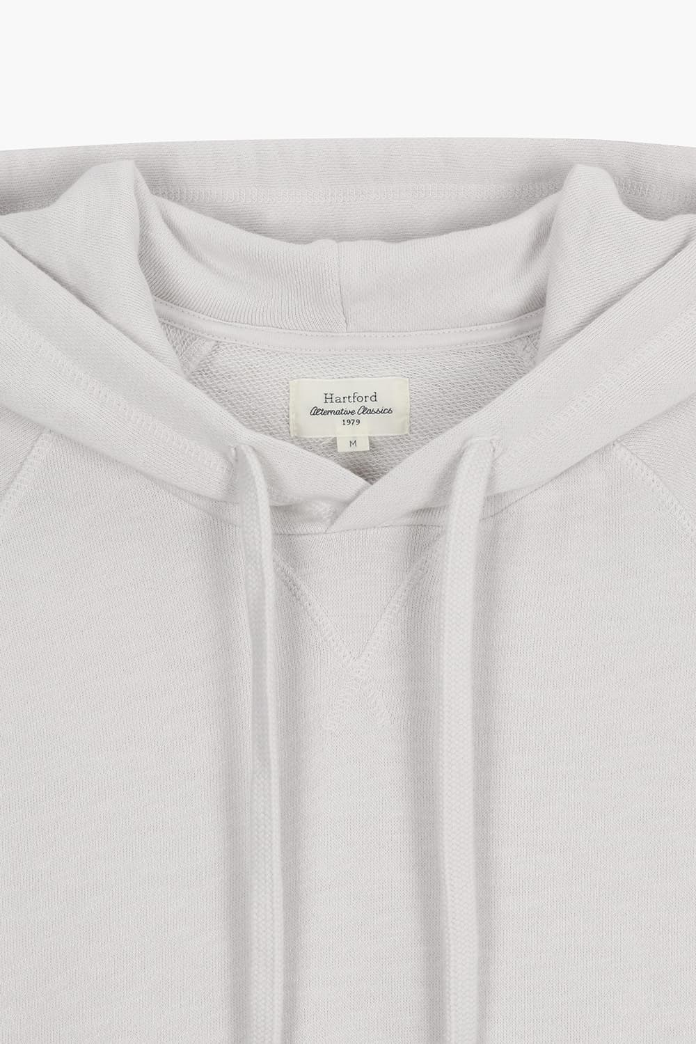 LIGHT 코튼 후드 101 라이트그레이 긴소매 티셔츠