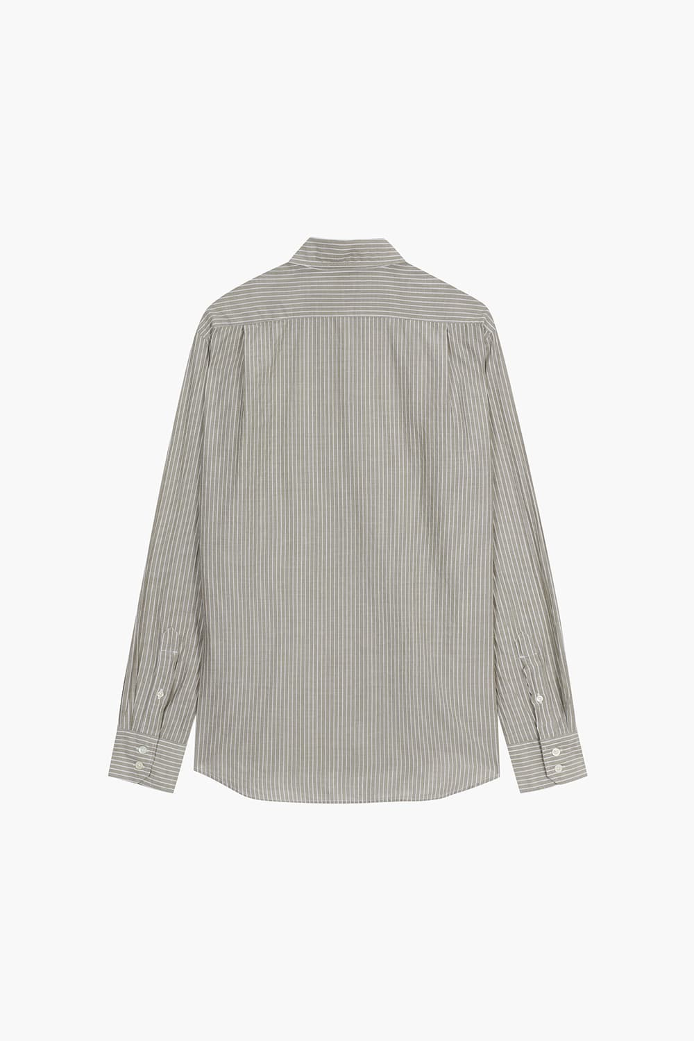 PAUL 코튼 스트라이프 포켓 107 라이트브라운 셔츠