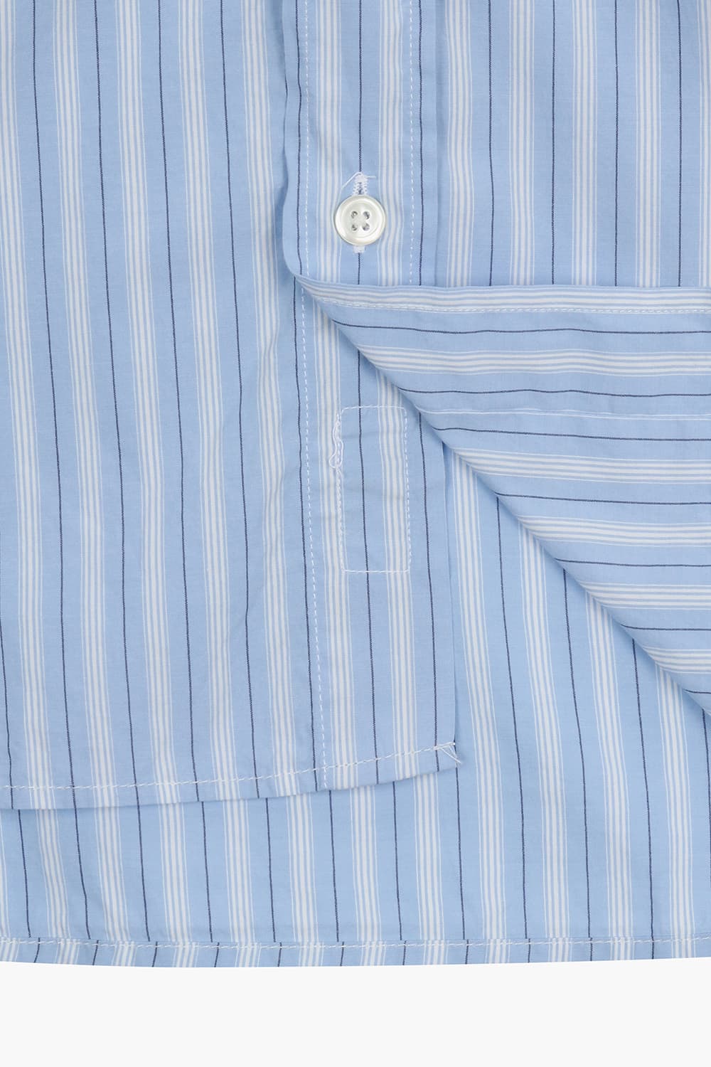 PAUL 코튼 스프라이프 포켓 105 라이트블루 셔츠