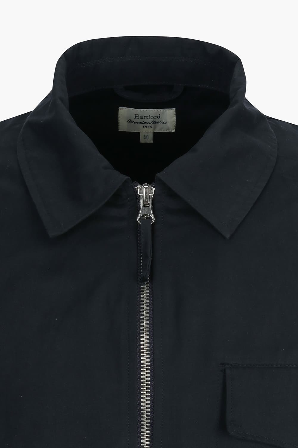 DANNY 면 혼방 헤링턴 111 다크네이비 점퍼