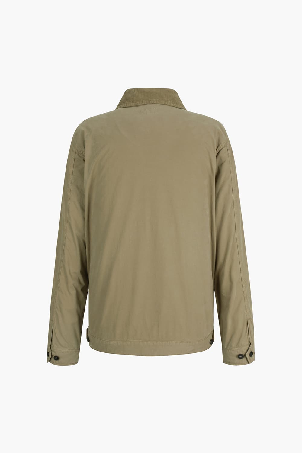 DAX 코튼 코듀로이 넥카라 110 베이지 점퍼