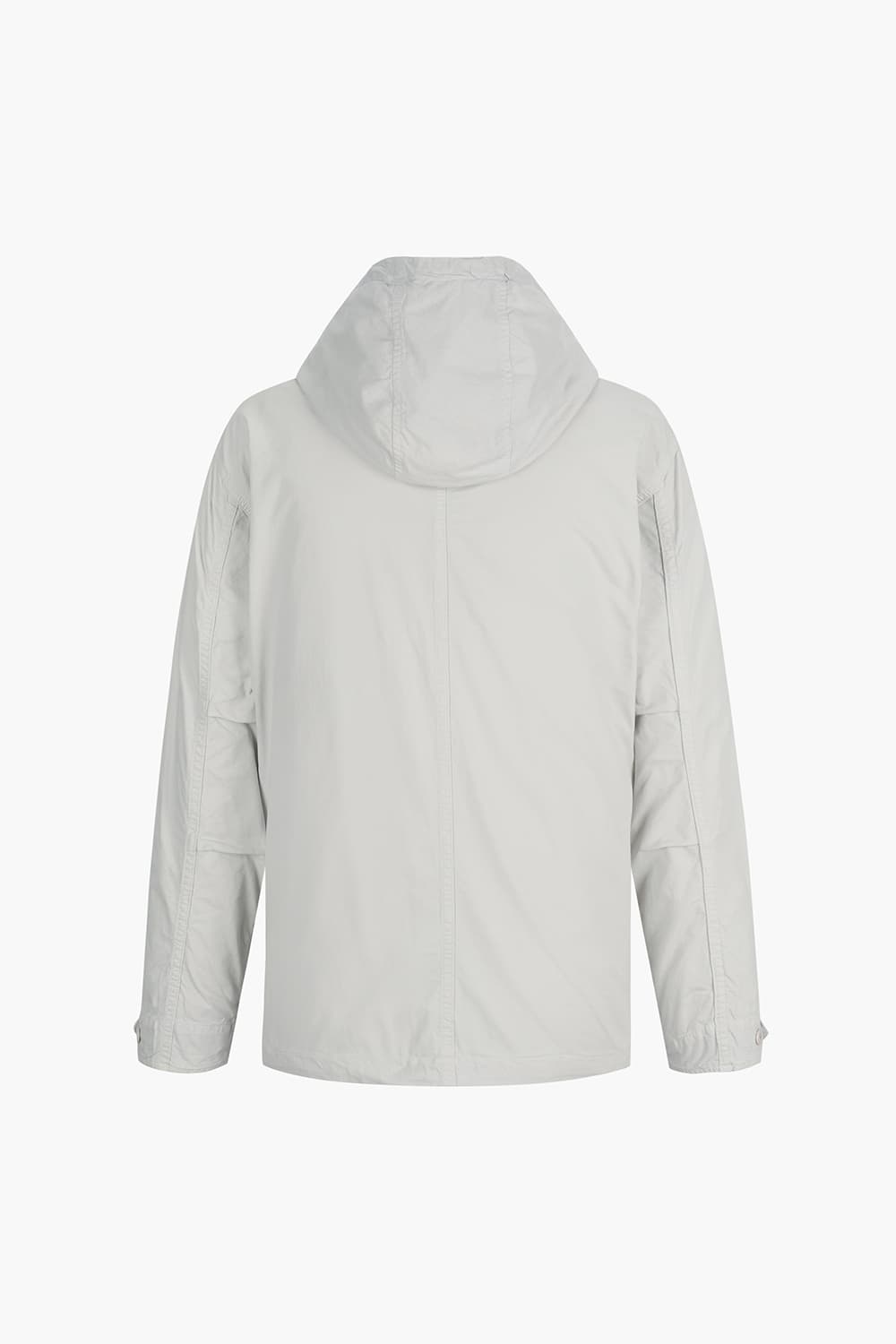 JUSTIN 코튼 후드 바람막이 109 라이트그레이 점퍼