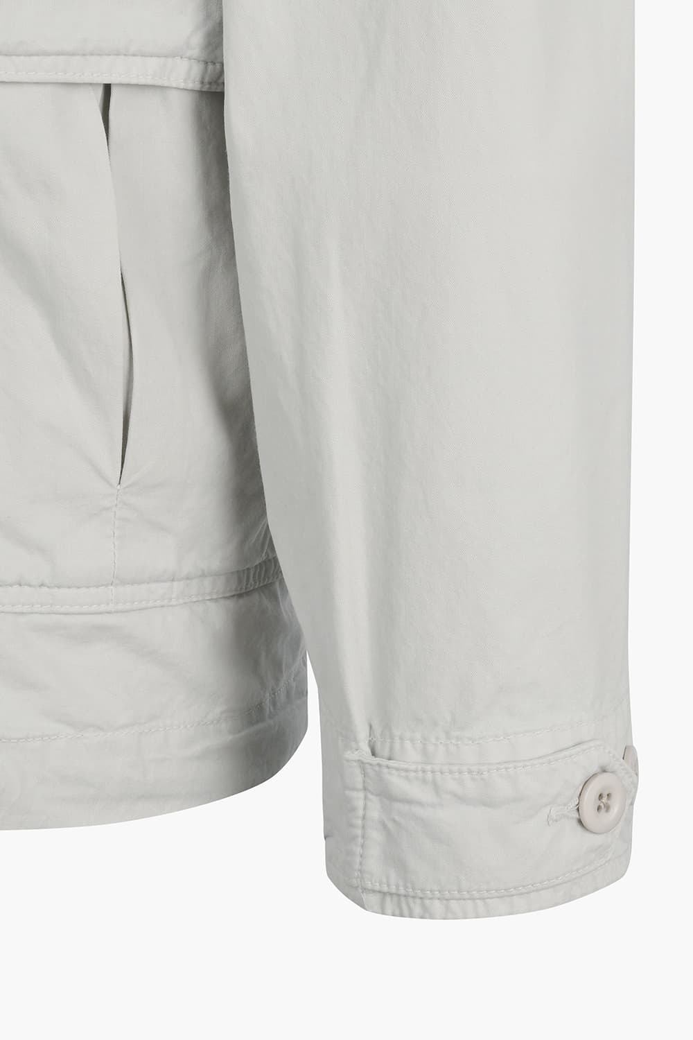 JUSTIN 코튼 후드 바람막이 109 라이트그레이 점퍼