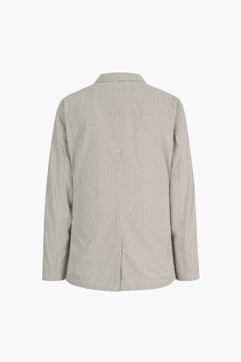 JOBBY 코튼 스트라이프 104 라이트베이지 테일러드 자켓