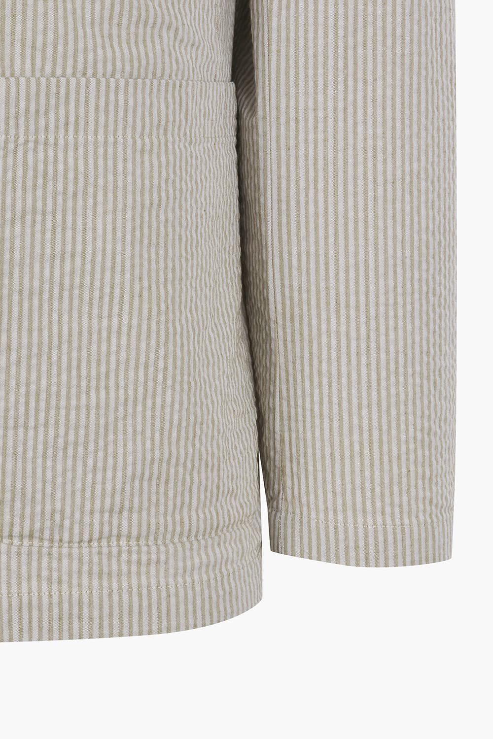 JOBBY 코튼 스트라이프 104 라이트베이지 테일러드 자켓