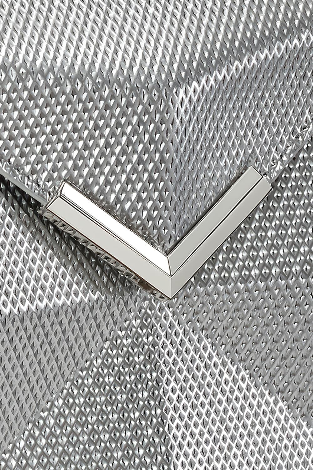 엑스백 스몰 크로스바디백 실버 메쉬 N1XM282SV1