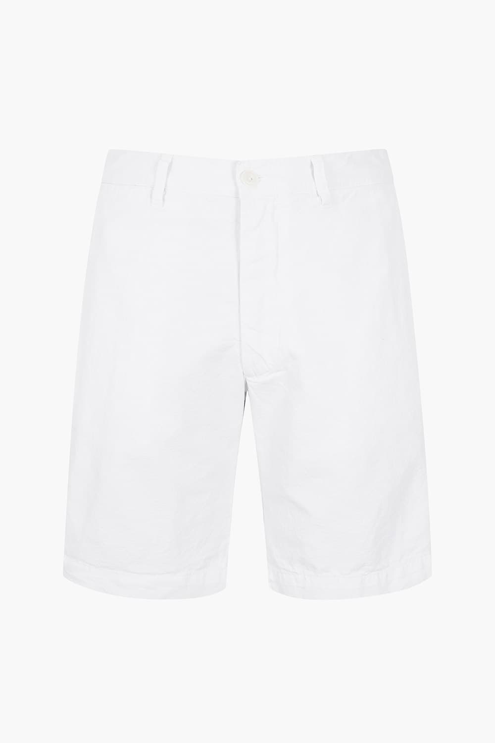 BYRON 린넨 혼방 베이직 507 화이트 쇼츠