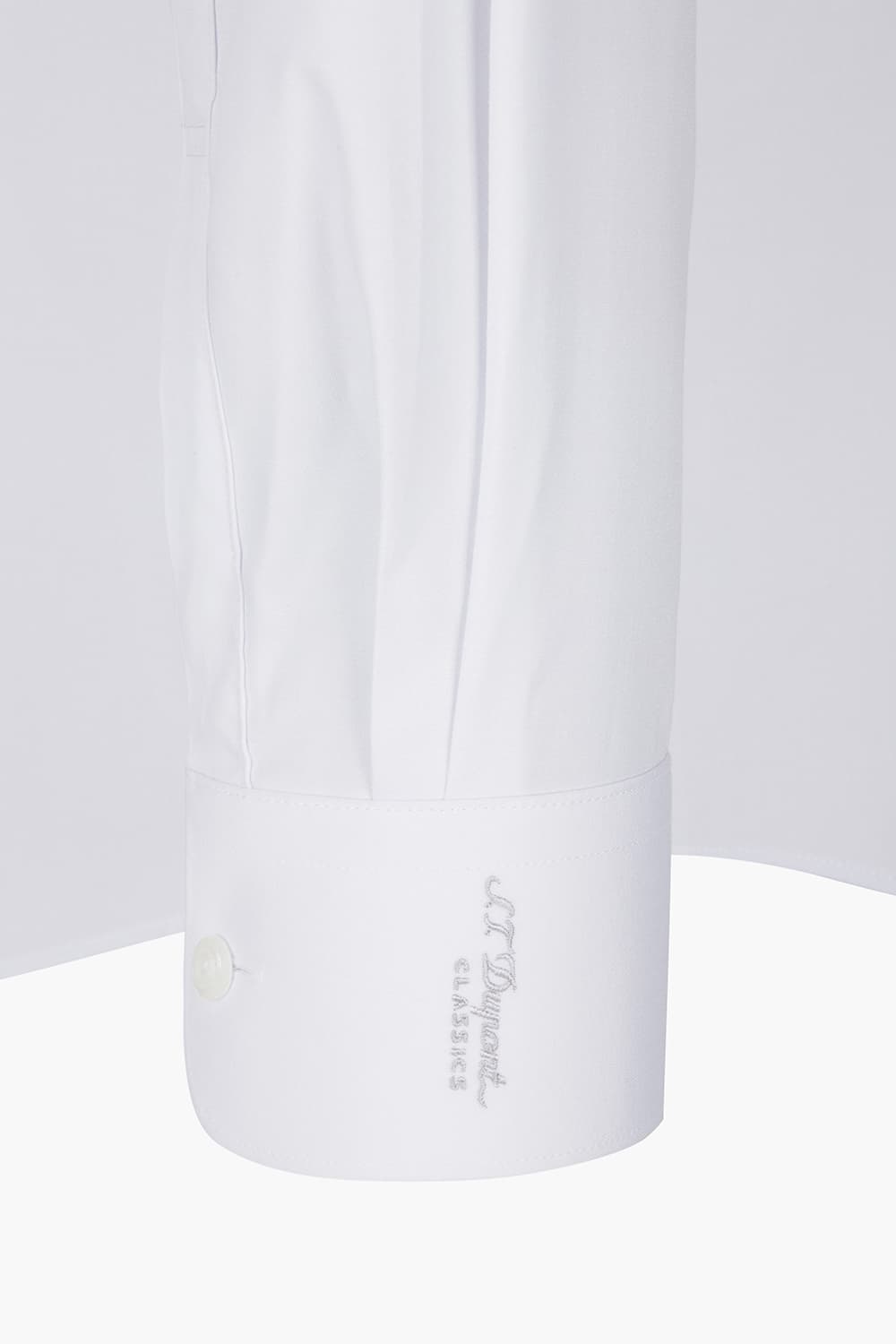 스트레치 솔리드 163 비즈니스 셔츠 화이트 SE4FM11LS163SWH