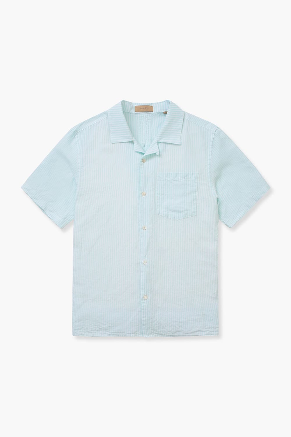 SETH 린넨 스트라이프 테일러드 카라 004 라이트그린 셔츠