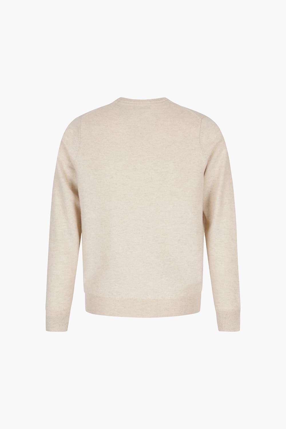 ROUND 캐시미어 크루넥 801 라이트베이지 긴소매 니트
