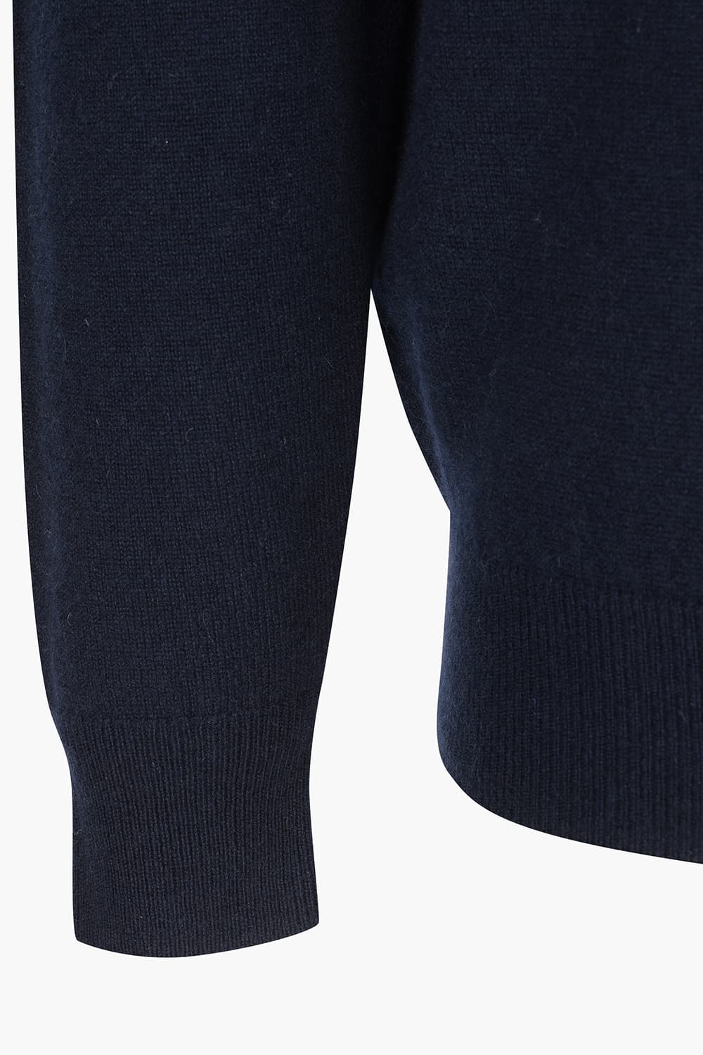 ROUND 캐시미어 크루넥 801 다크네이비 긴소매 니트