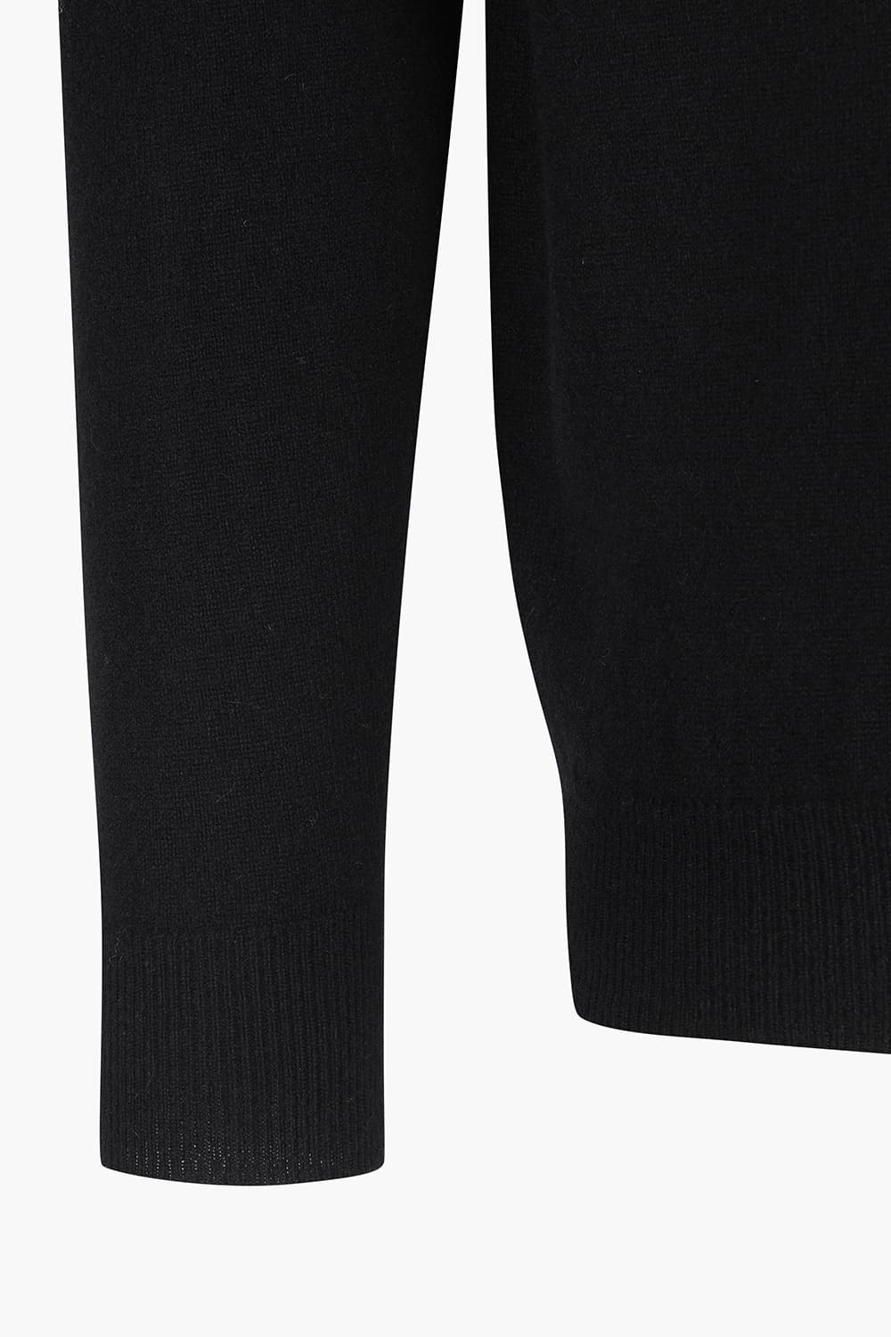 캐시미어 폴로 802 블랙 긴소매 니트