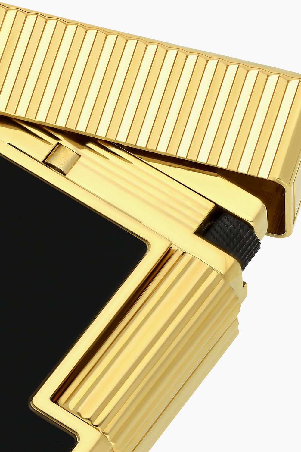 25 라인1 라이터 버티컬 라인 블랙/옐로골드 CA14120C