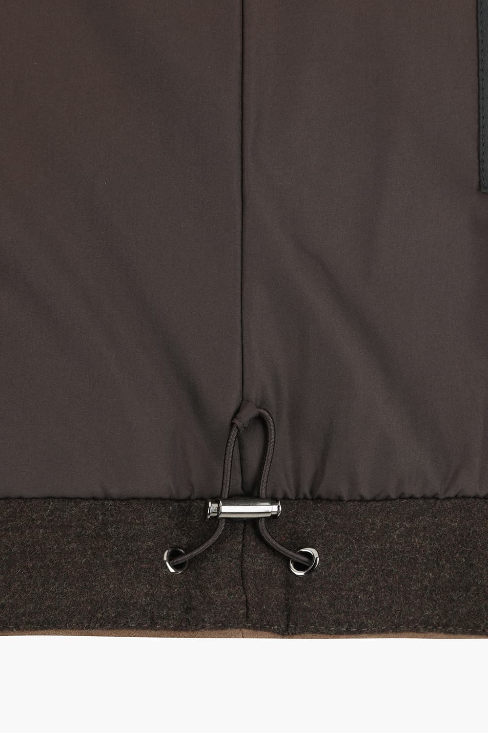 고트스킨 스웨이드 하이넥 801 브라운 베스트