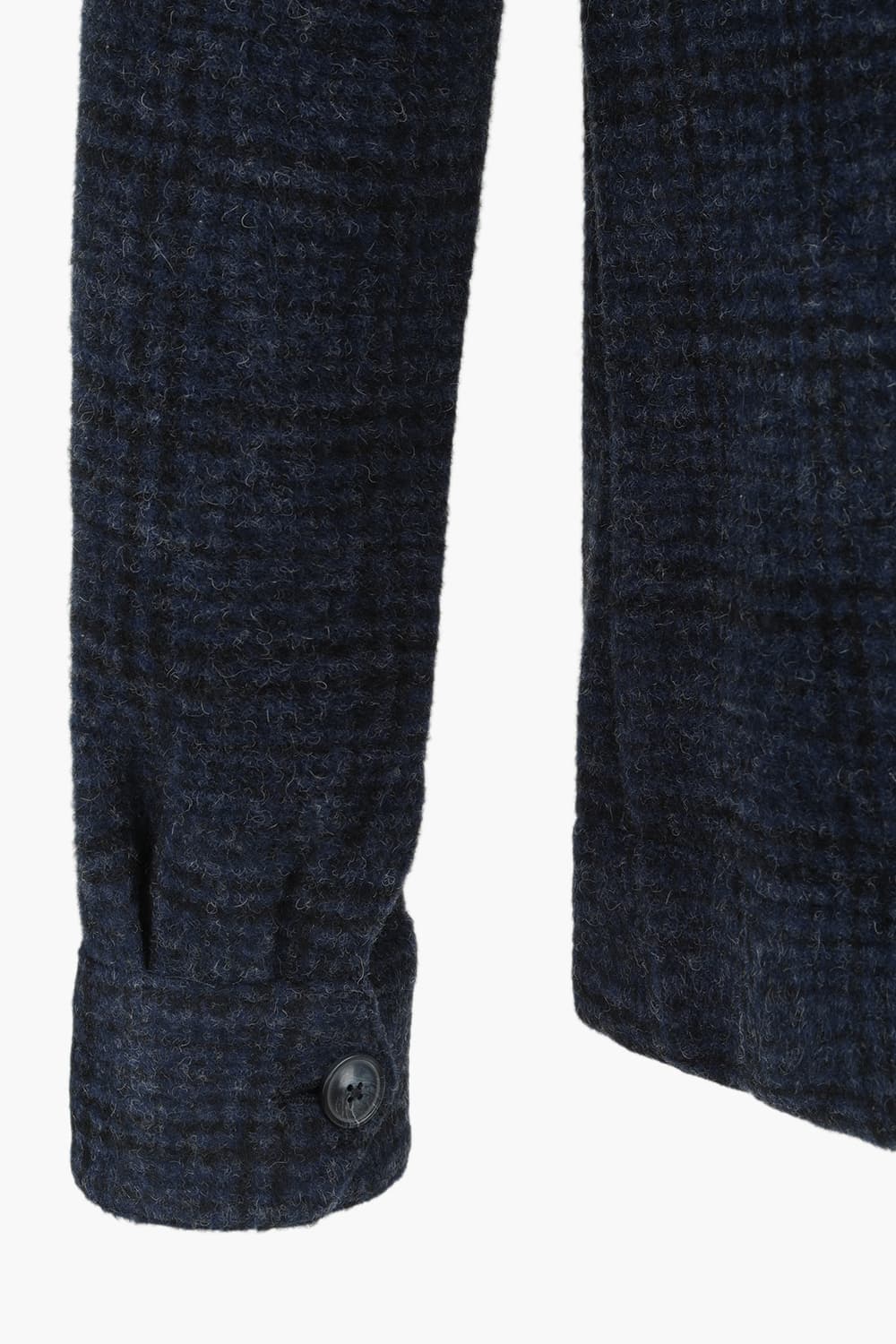 울 혼방 타탄 체크 셔츠형 102 다크네이비 캐주얼 자켓