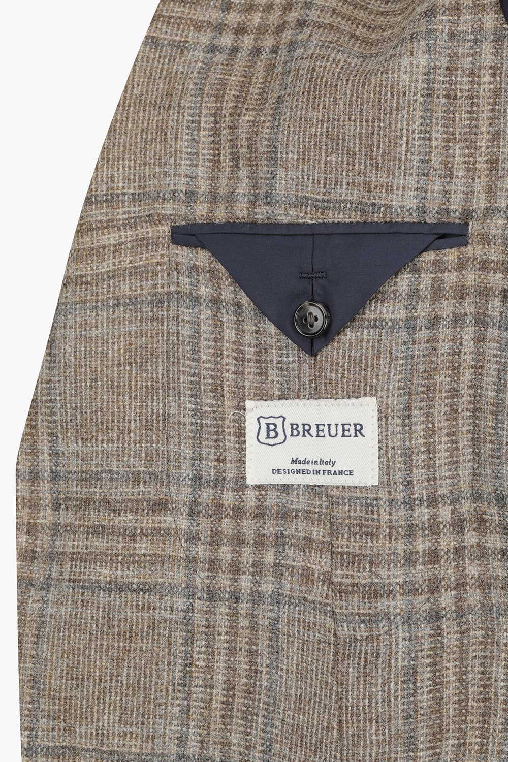 SALENTO 울 202 브라운 테일러드 자켓