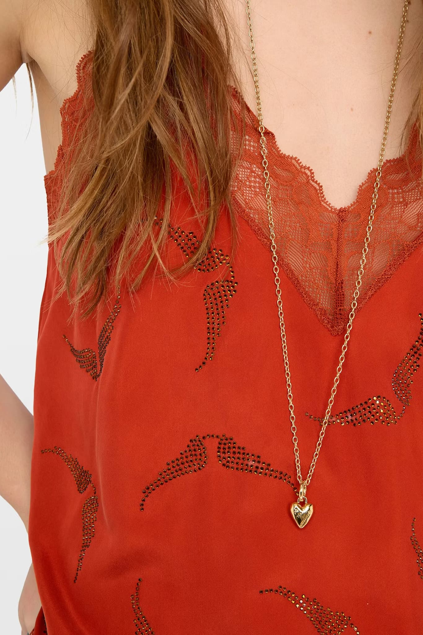 Christy Strass Silk Camisole