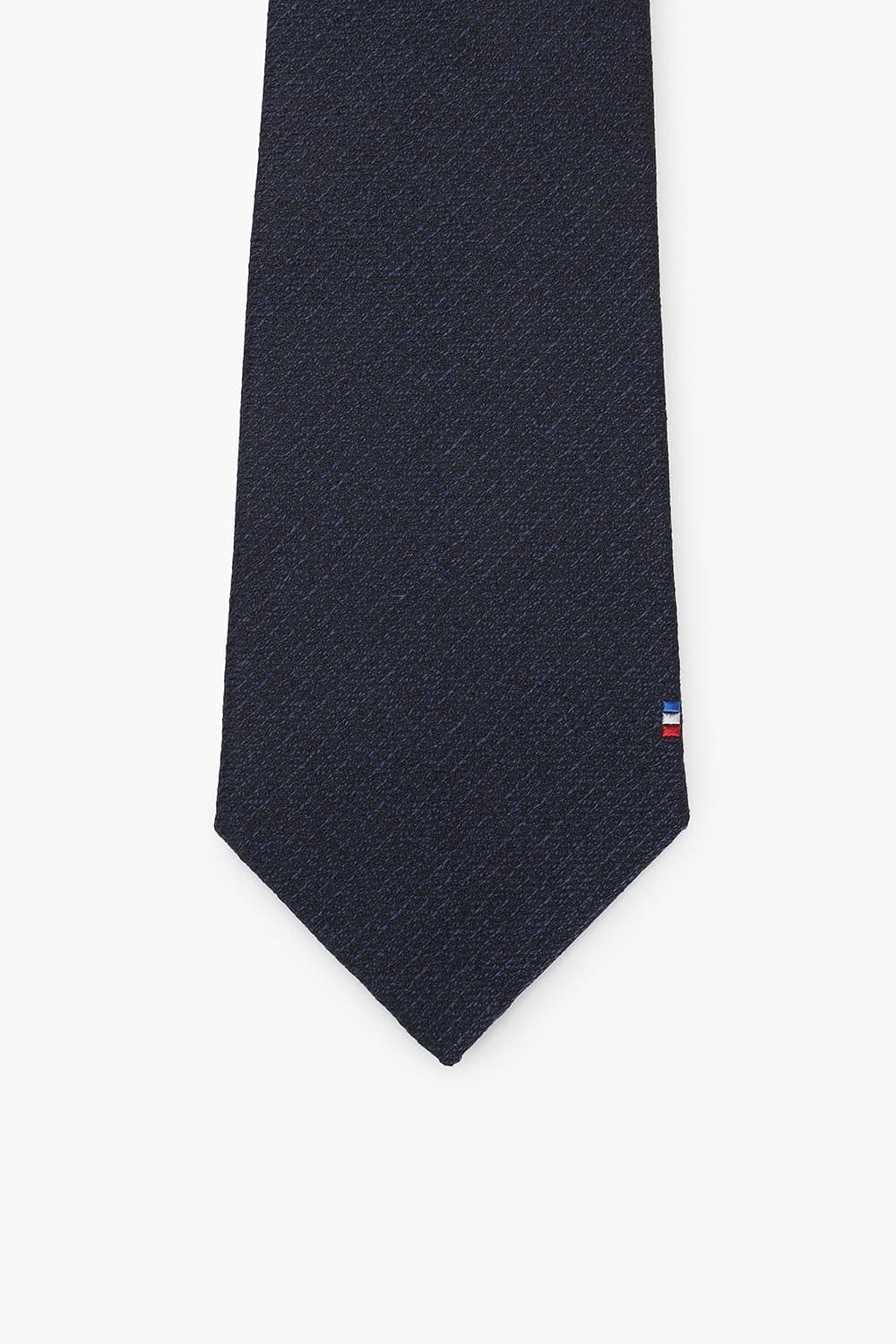 조직 솔리드 삼색 자수 254 넥타이 네이비 TE6SM62KA254TNY