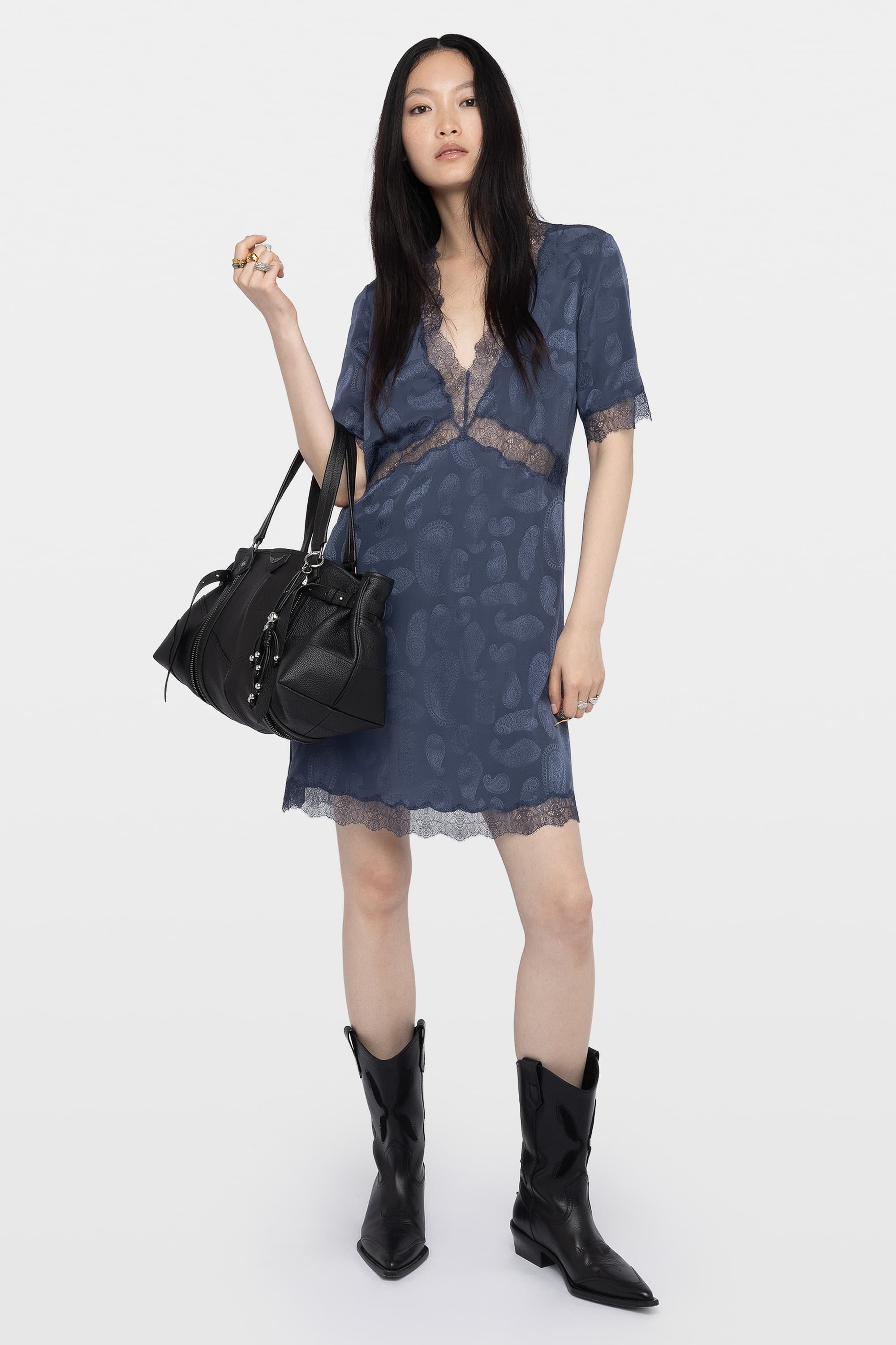 Redoxa Paisley Silk Dress