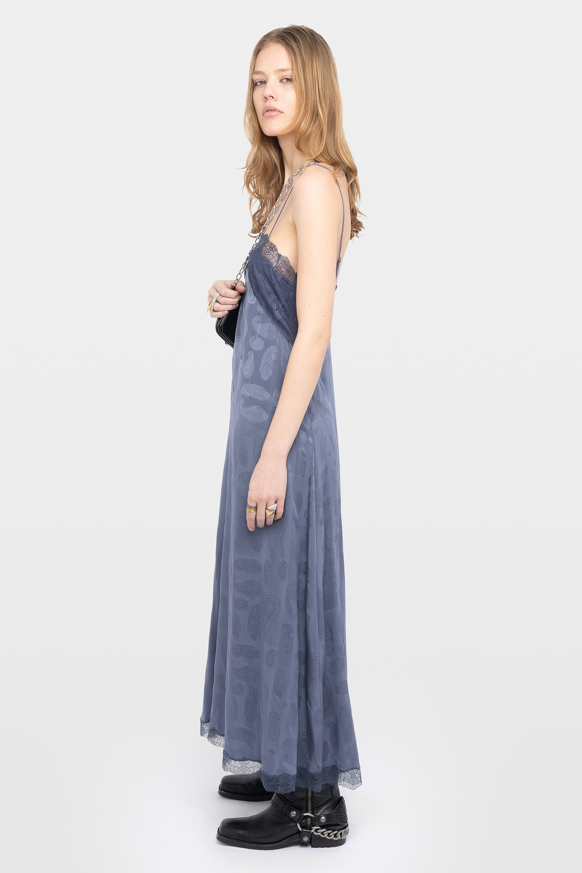 Ridar Paisley Silk Dress