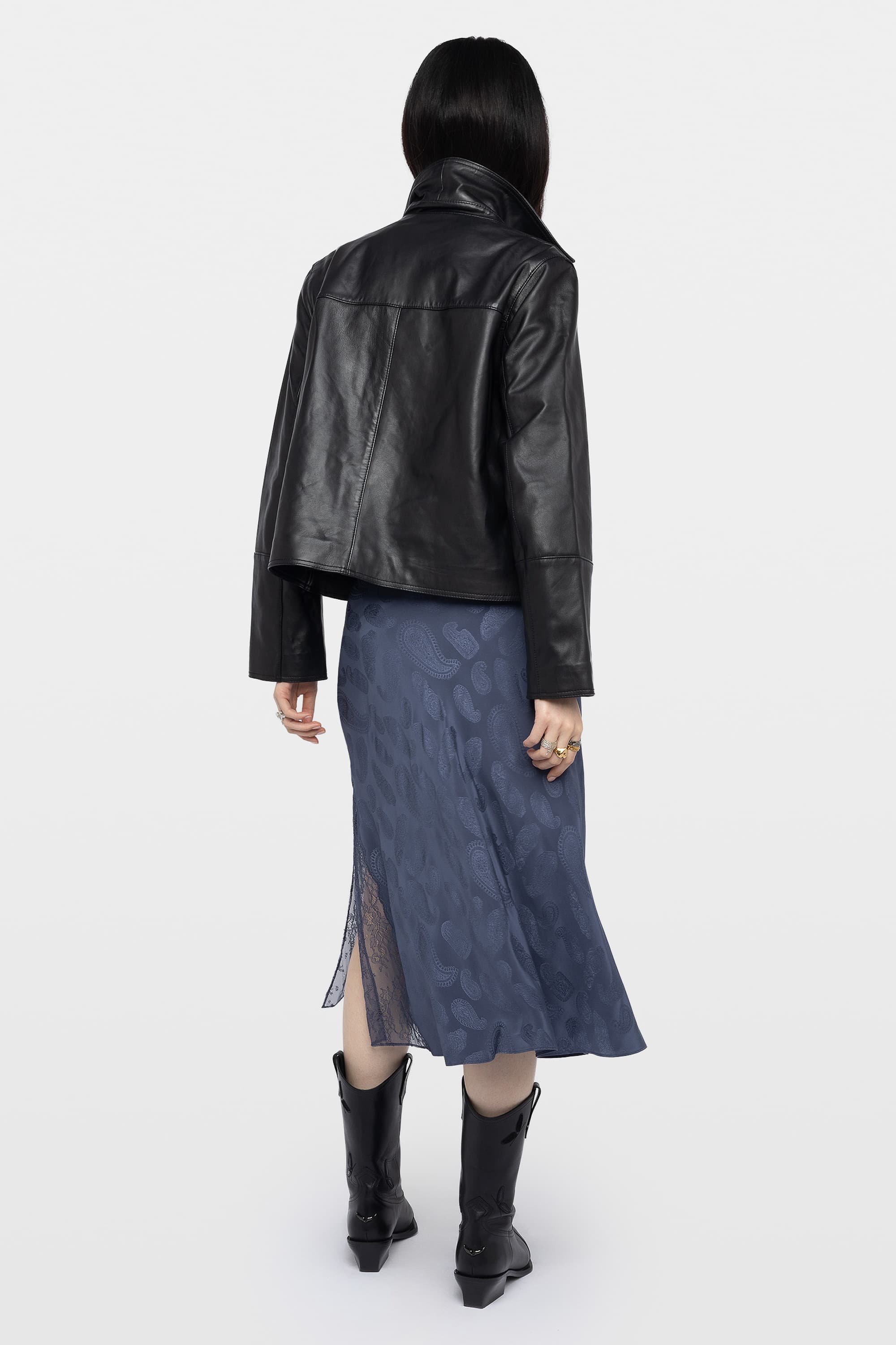 Jayla Paisley Silk Skirt