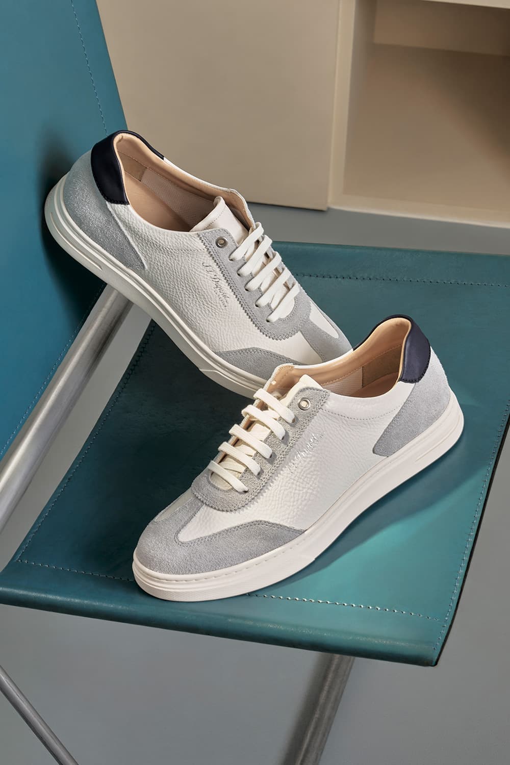 옴브르 남성 캐주얼 703 스니커즈 PE6SMC2SN703PWH