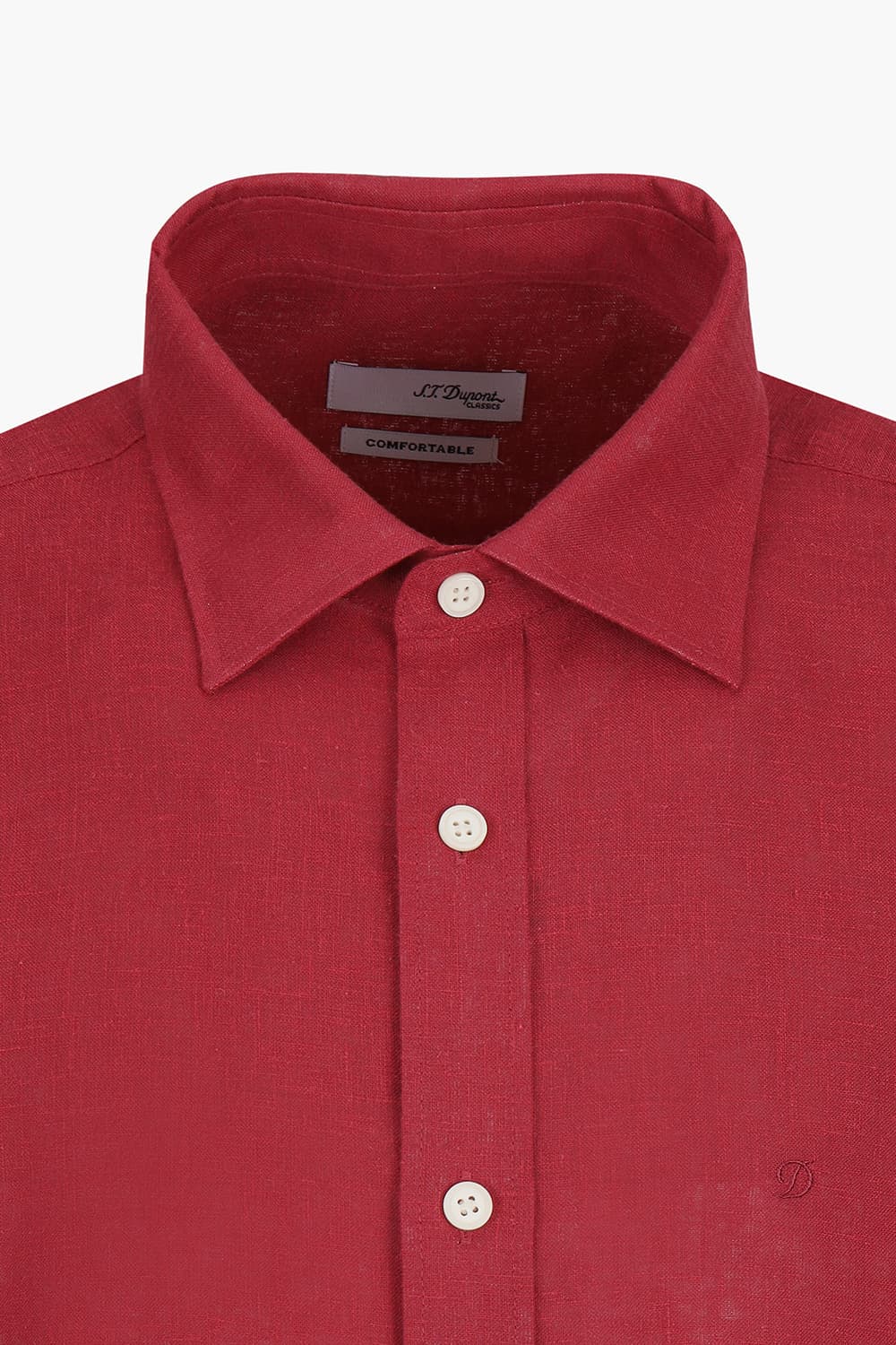 린넨 카라 루프탭 트리콜로르 955  컴포터블(뉴캐주얼핏) 셔츠 레드 SE6SM22LS955SRD