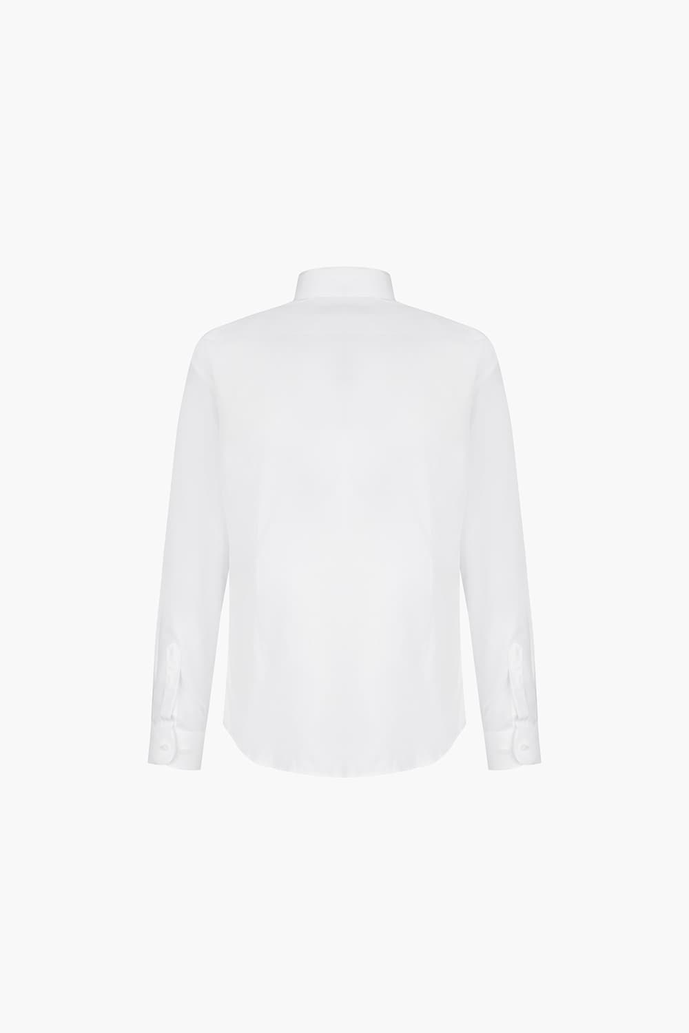 사틴 솔리드 361 컴포터블 셔츠 화이트 SE5SM21LS361SWH