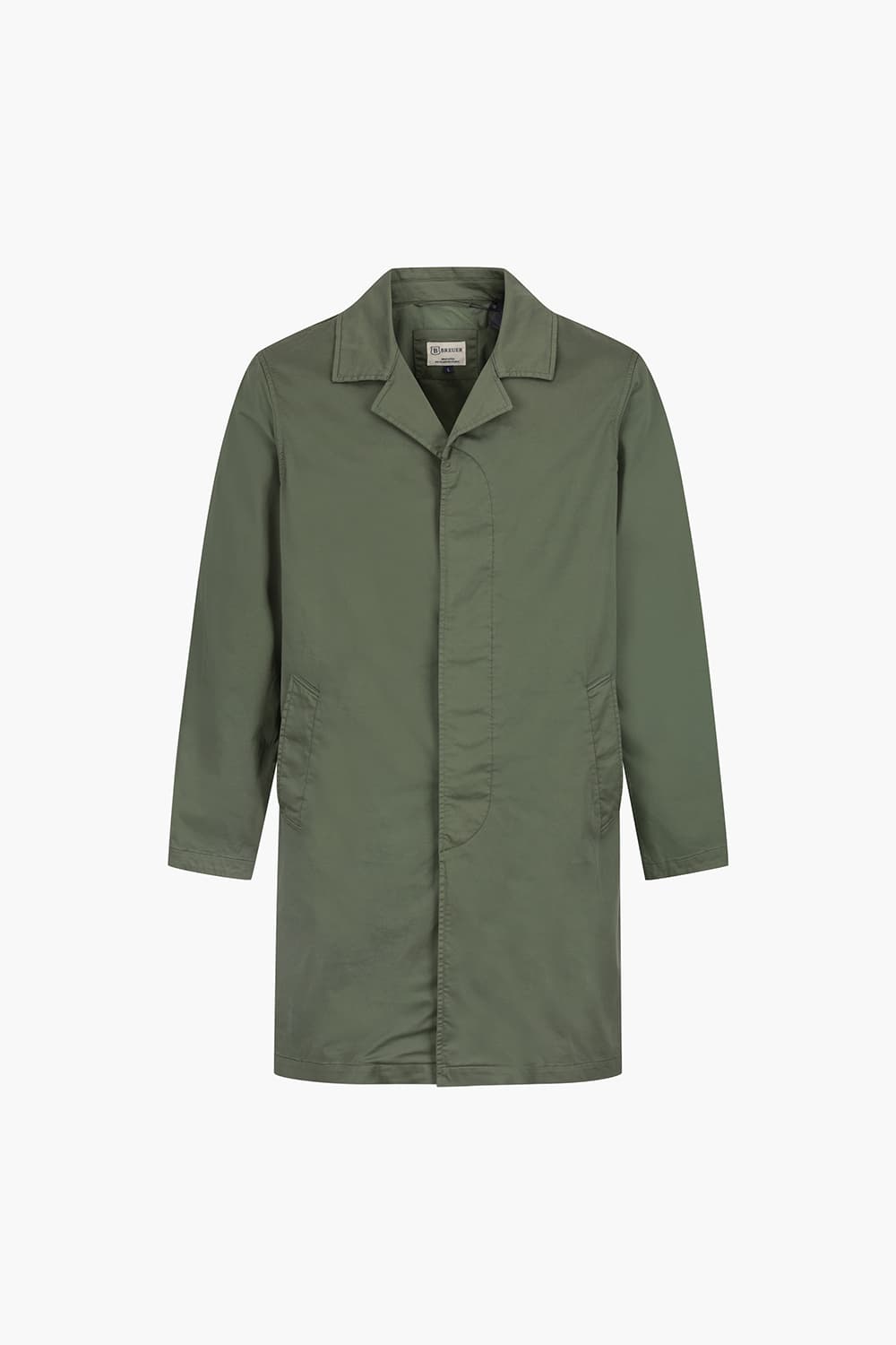 BOGART 코튼 스탠다드 하이넥 투웨이 102 카키 트렌치 코트