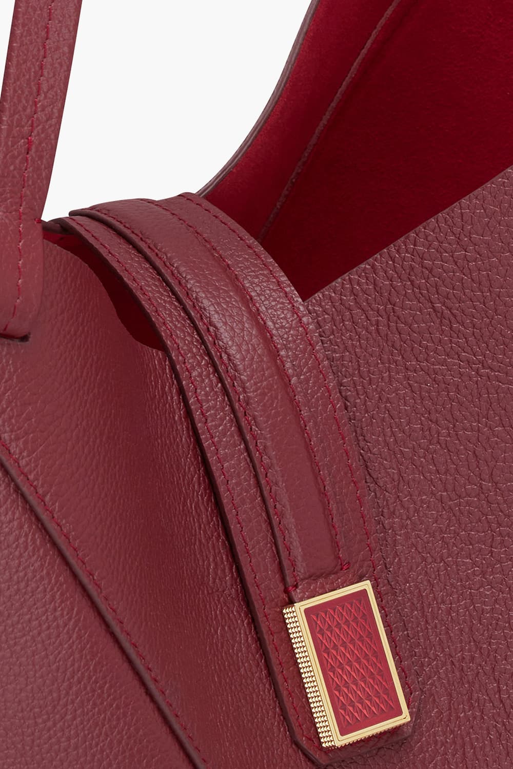 [Gift Set] 빅토리아 토트 다크레드 + 에이펙스 카드홀더