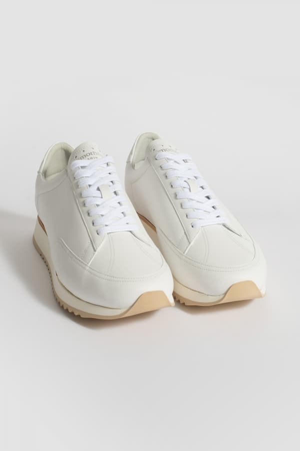 CABOURG 램스킨 나파 101 아이보리 스니커즈